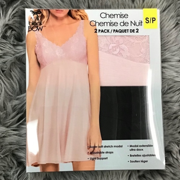 ♡ *NWOT* Black Bow Chemise - Picture 8 of 8